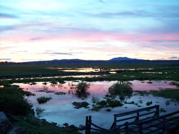 Sunset from Creek