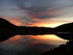 Sunset from the lake