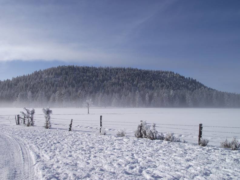 Bug Butte in winter