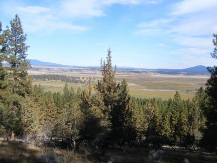 View from the Butte of the ranch